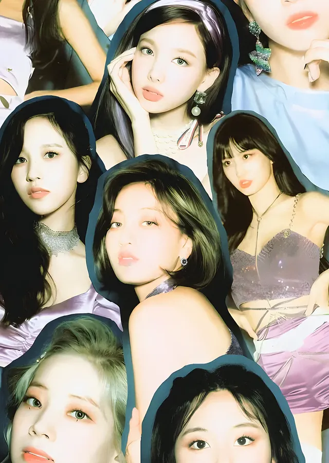 TWICE - Kolaj metal tablo