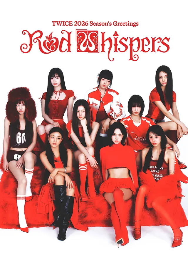 TWICE - Red Whispers Grup Karesi metal tablo