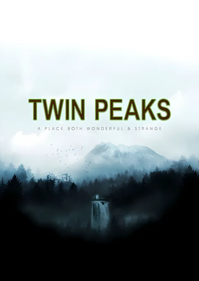 Twin Peaks - Sisli Şelale metal tablo