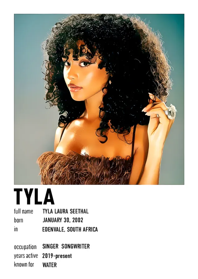 Tyla - Water metal tablo