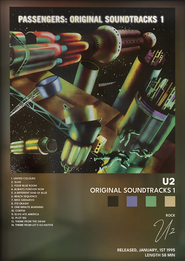U2: Original Soundtracks 1 metal tablo