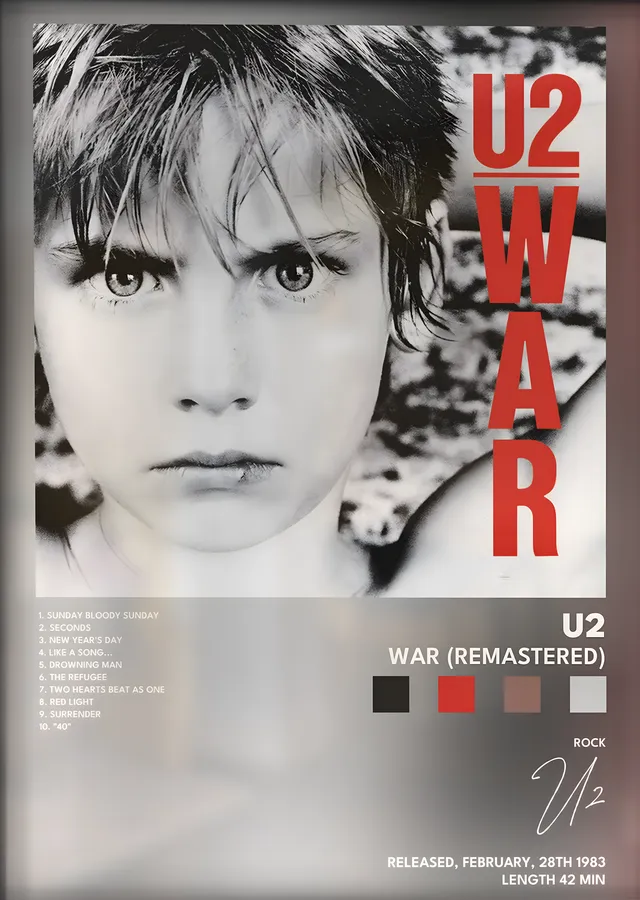 U2: War metal tablo
