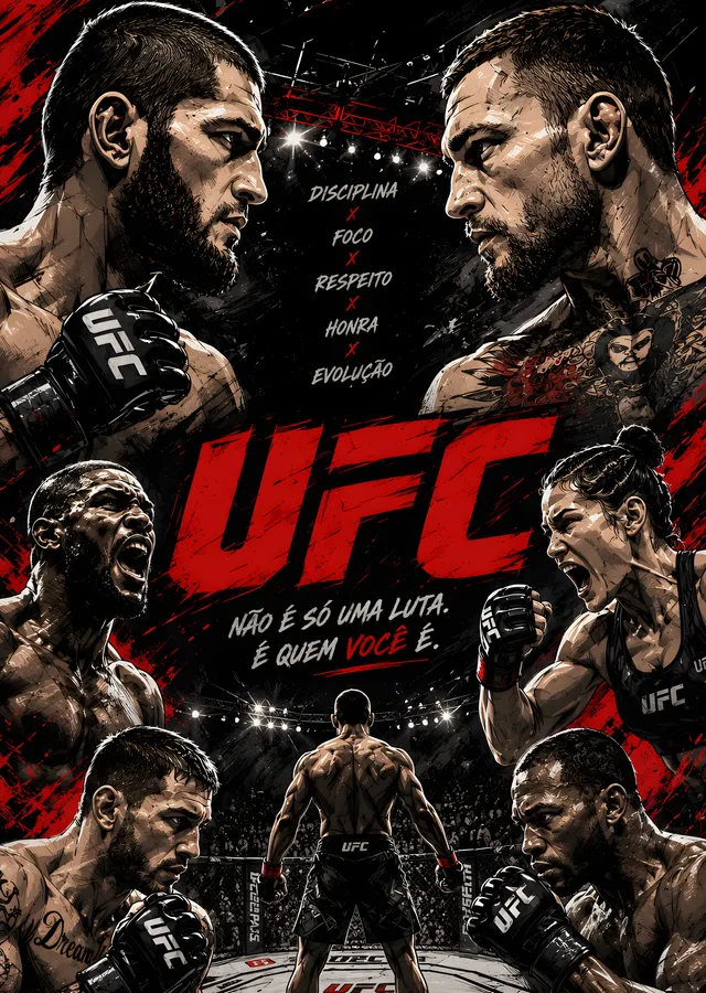 UFC: Não É Só Uma Luta metal tablo