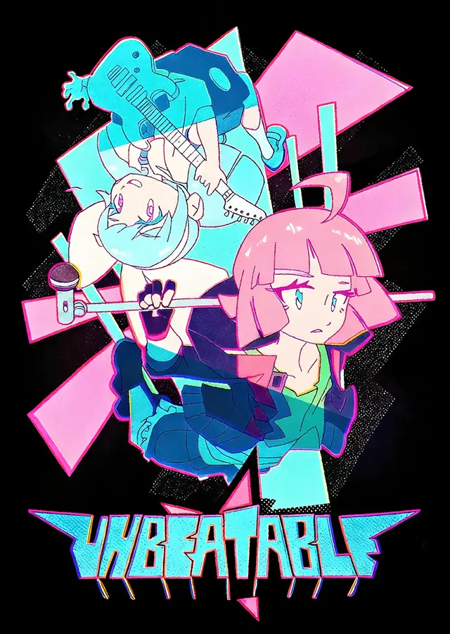 Unbeatable: Turkuaz Pembe Müzik İkilisi metal tablo