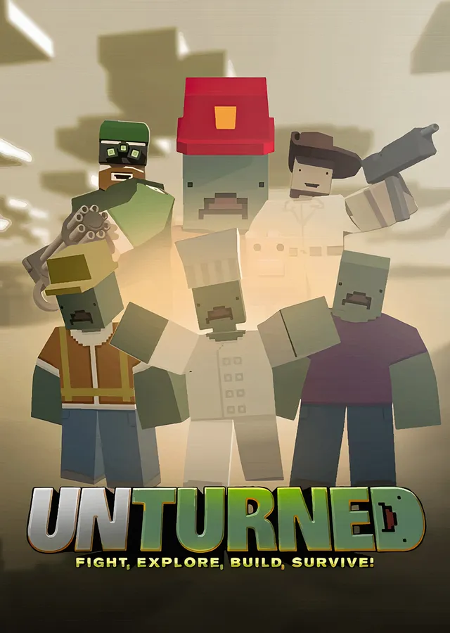 Unturned: Blok Zombiler ve Hayatta Kalan metal tablo