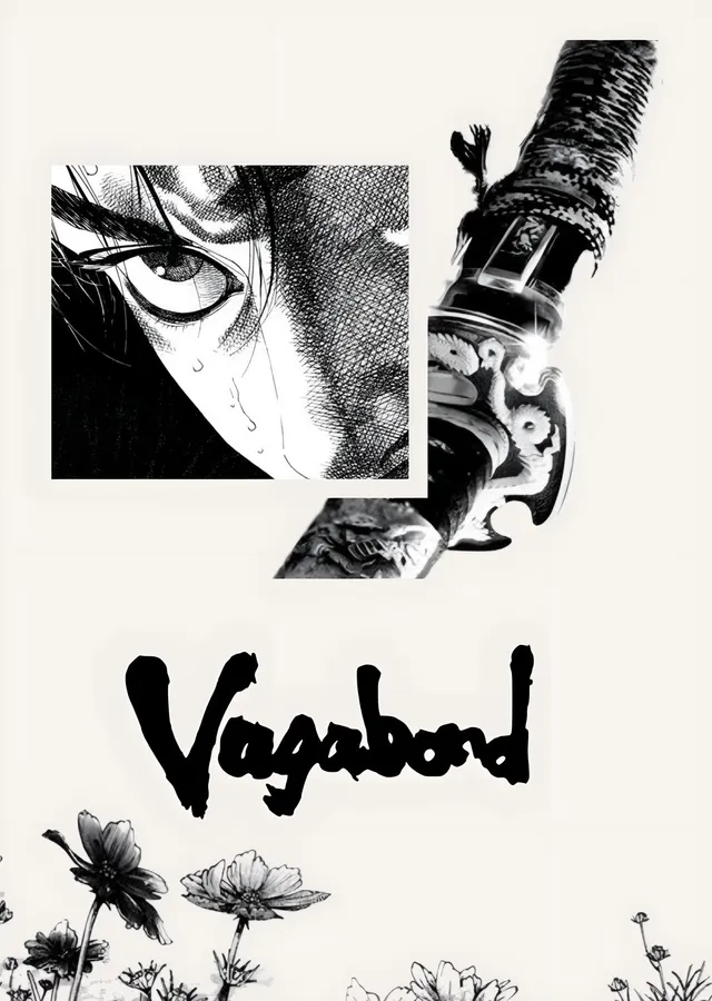 Vagabond: Minimal Kılıç Kapağı metal tablo