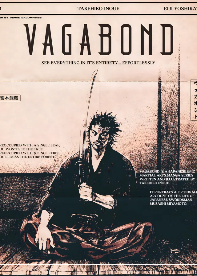 Vagabond: Musashi Miyamoto metal tablo