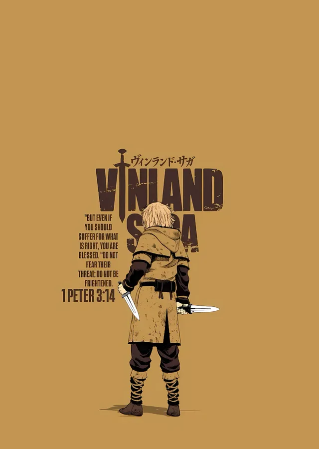 Vinland Saga: 1 Peter 3:14 metal tablo