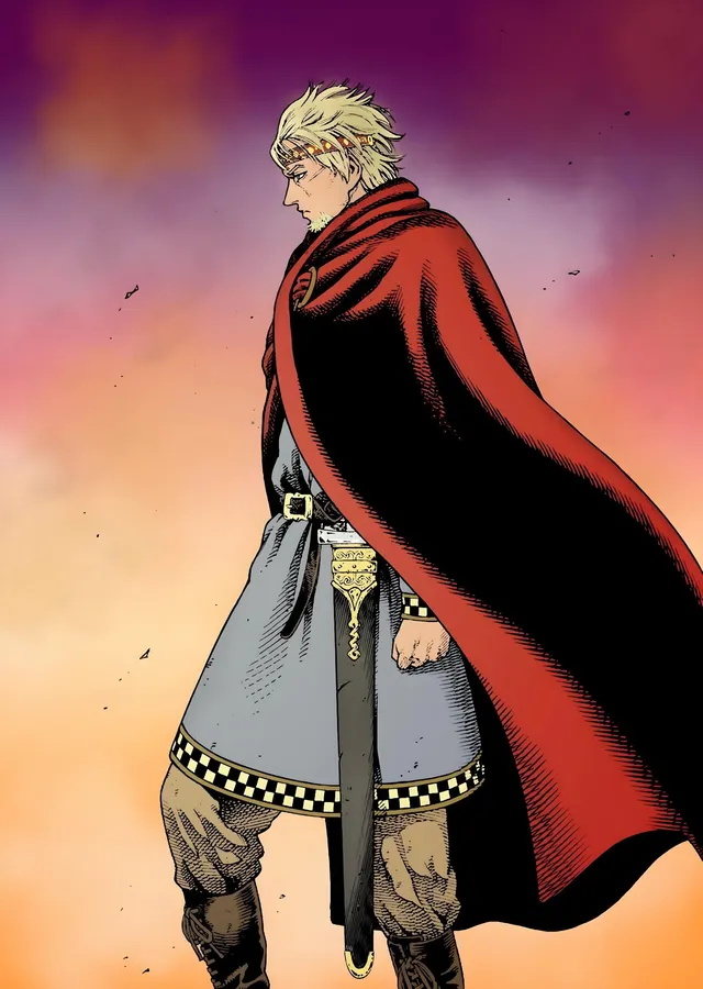 Vinland Saga: Kırmızı Pelerinli Canute metal tablo