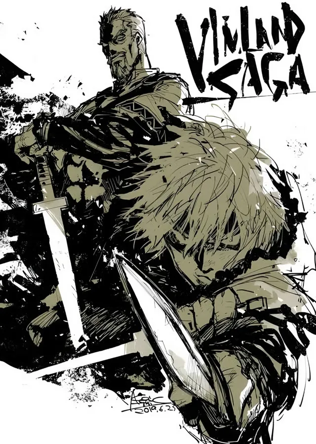 Vinland Saga: Mürekkep Thorfinn metal tablo