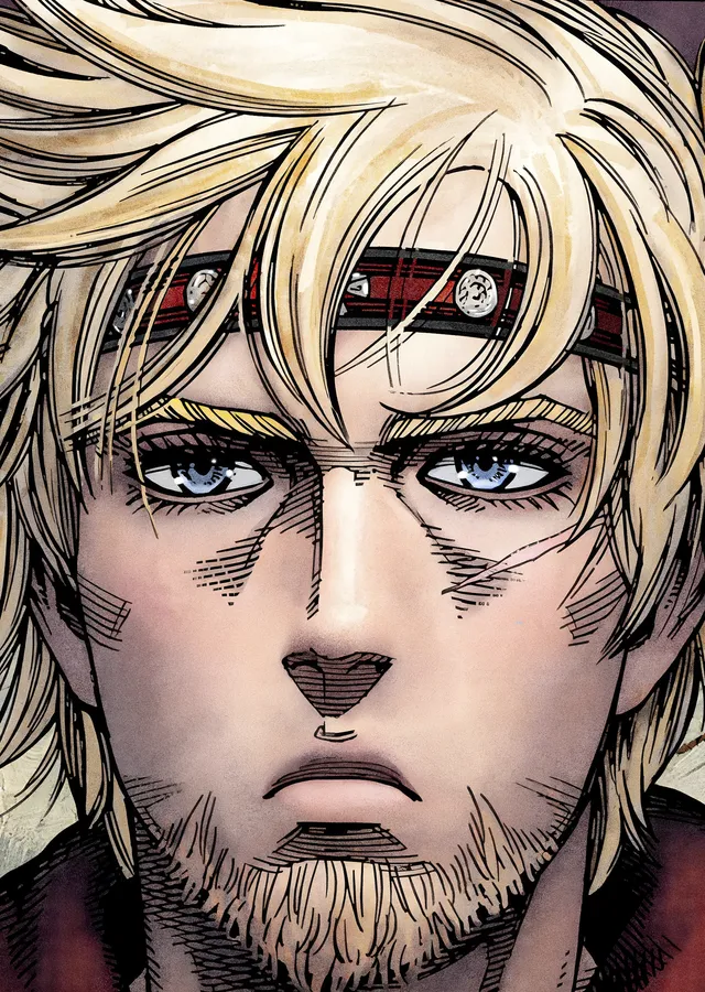 Vinland Saga: Renklendirilmiş Kral Canute metal tablo