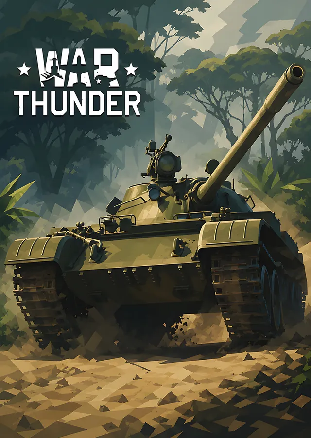 War Thunder: Ormanda Kamufle Tank metal tablo