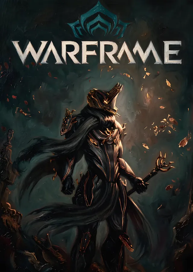 Warframe: Karanlıkta Pençeli Zırh metal tablo