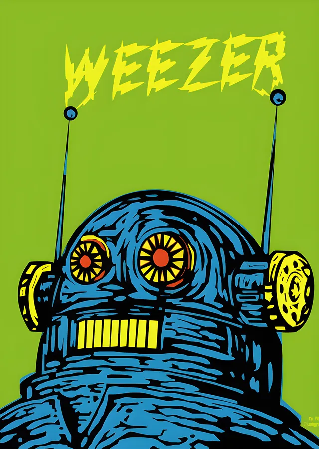 Weezer - Robot metal tablo