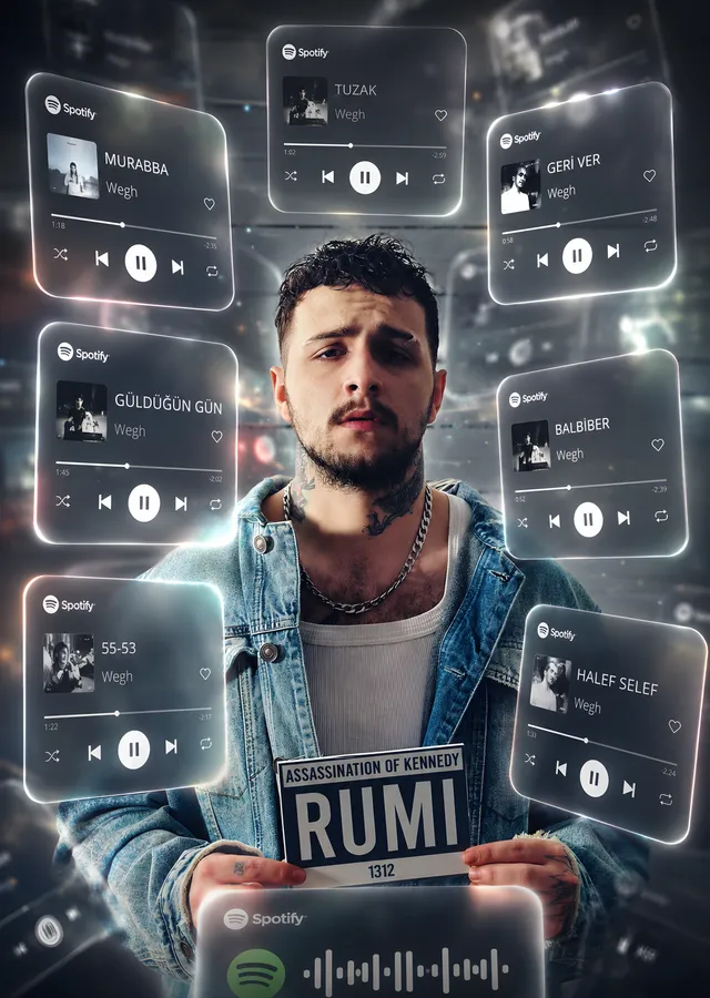 Wegh - Rumi metal tablo