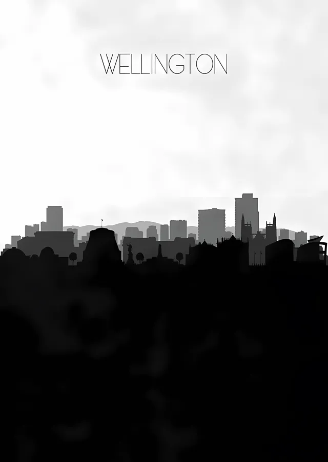 Wellington Silueti metal tablo