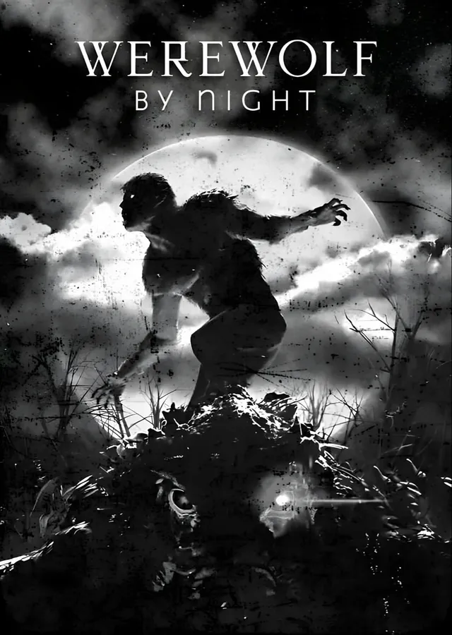 Werewolf by Night Dolunay metal tablo
