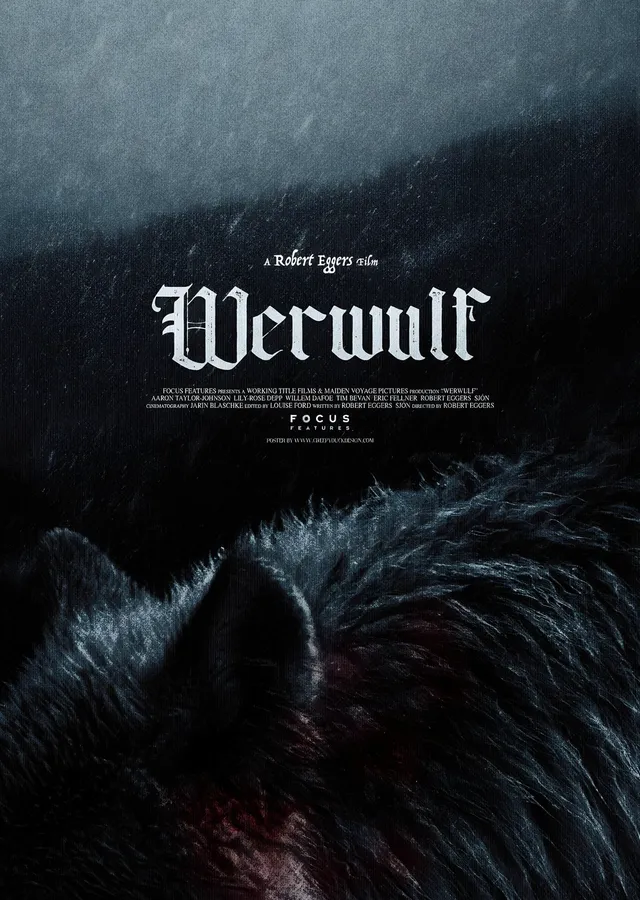 Werwulf Siyah Kürk metal tablo