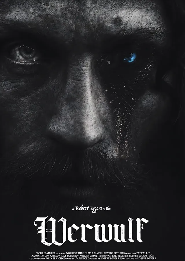 Werwulf Yakın Plan metal tablo