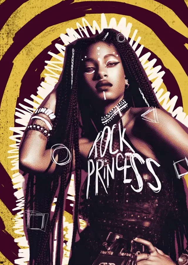 Willow Smith - Rock Princess metal tablo