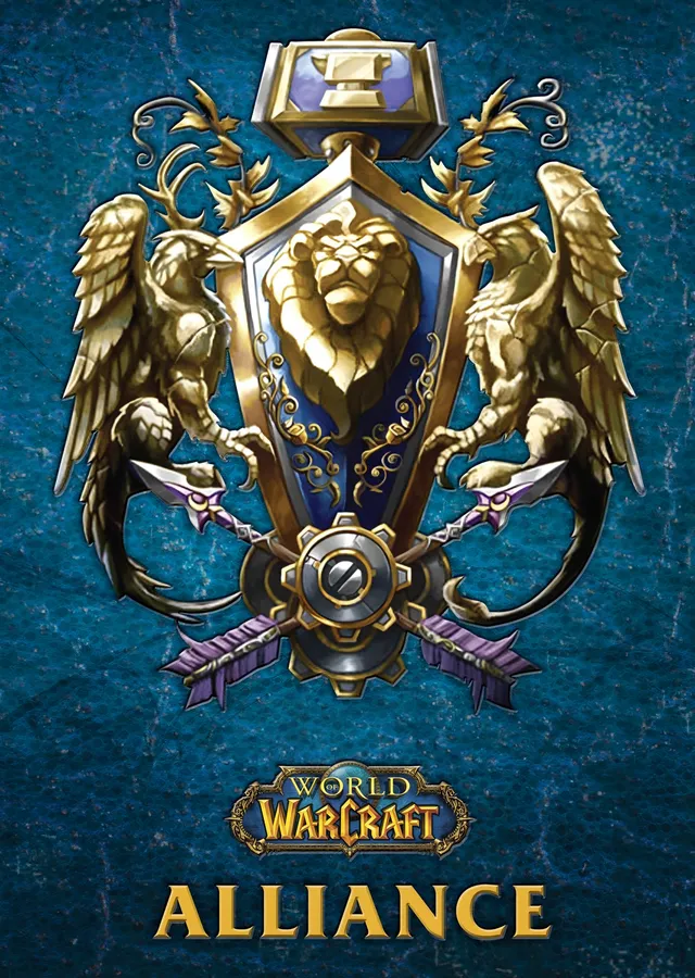 World of Warcraft - Alliance Arması metal tablo