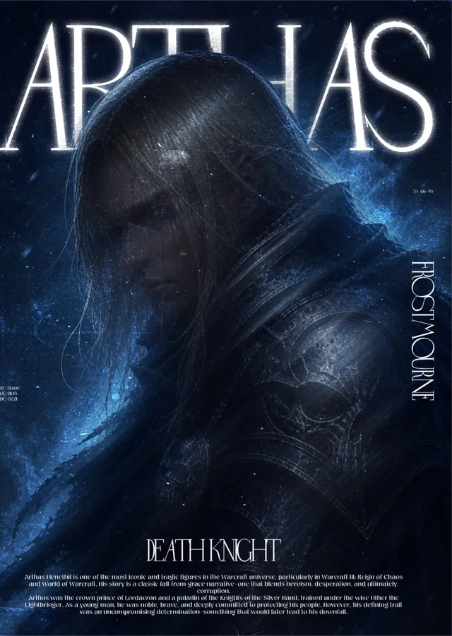 World of Warcraft - Arthas Death Knight metal tablo