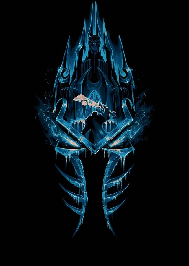 World of Warcraft - Donmuş Taht metal tablo