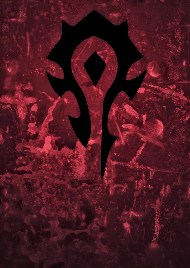 World of Warcraft - Horde Arması metal tablo