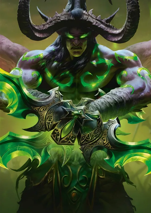 World of Warcraft - Illidan metal tablo