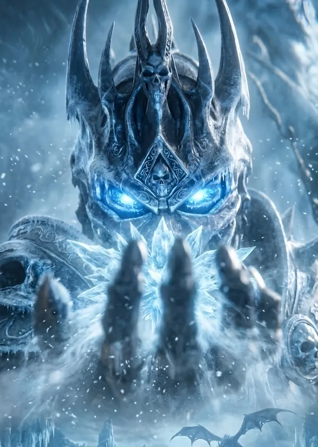World of Warcraft - Lich King Miğferi metal tablo