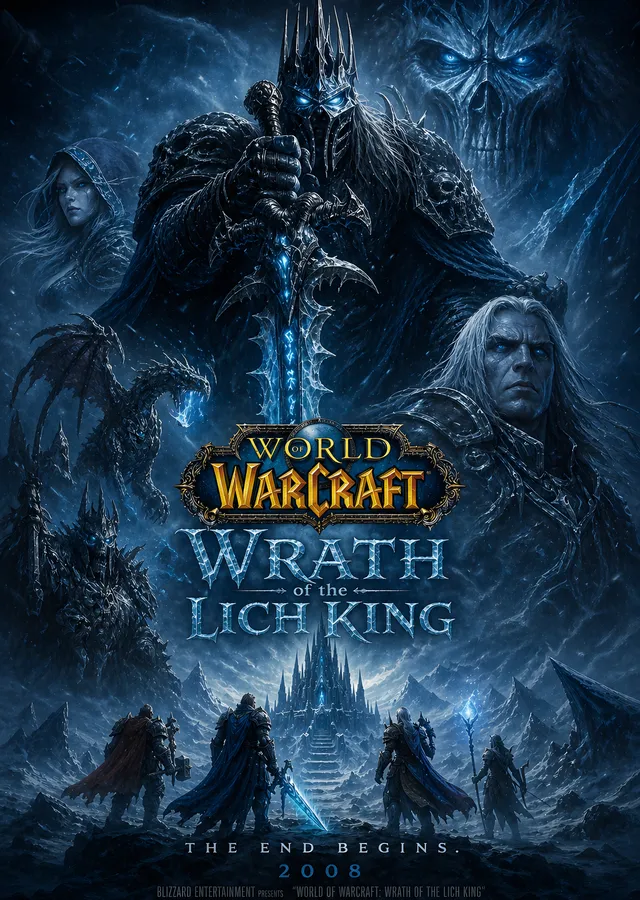 World of Warcraft - Wrath of the Lich King metal tablo