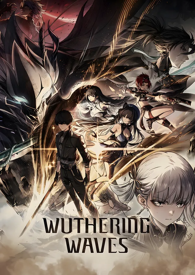 Wuthering Waves: Krem Zeminde Karakter Montajı metal tablo