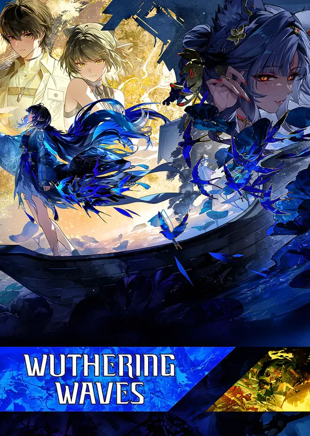Wuthering Waves: Mavi Suda Karakter Kadrosu metal tablo