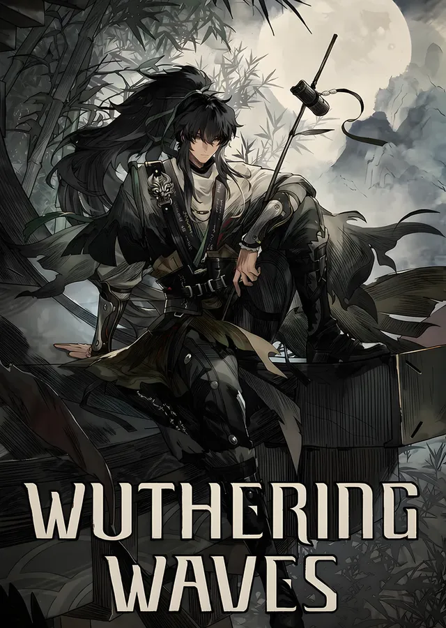 Wuthering Waves: Sisli Ormanda Siyah Saçlı Savaşçı metal tablo