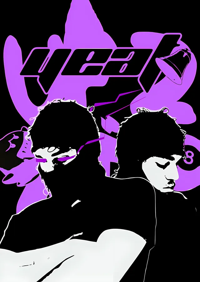 Yeat: Mor Logo Kolajı metal tablo