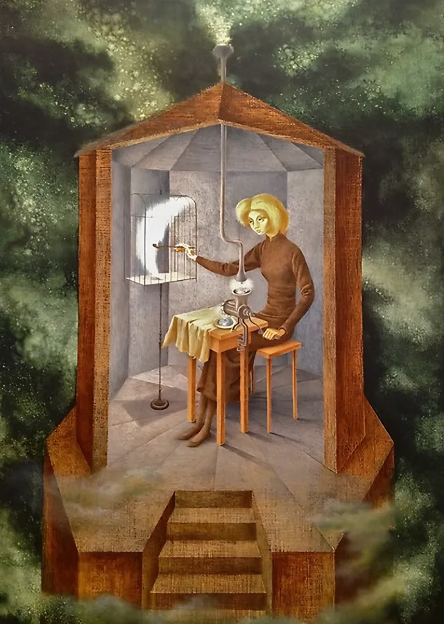Yıldız Yapıcı - Remedios Varo metal tablo