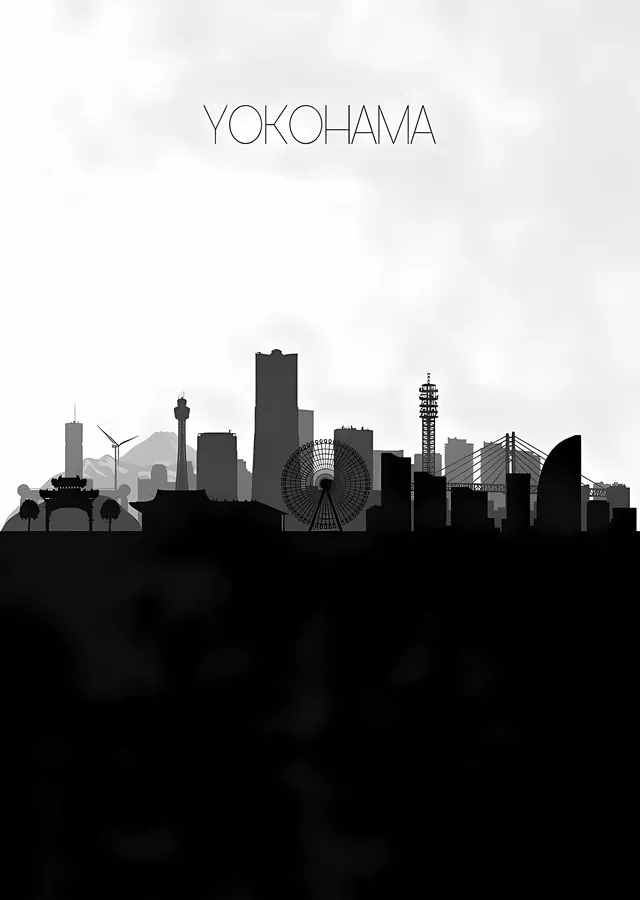 Yokohama Silueti metal tablo