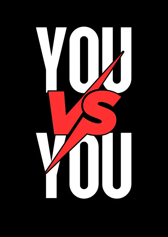 You vs You - Kırmızı Şimşek metal tablo