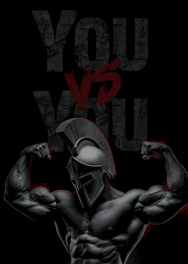 You vs You - Miğferli Savaşçı metal tablo
