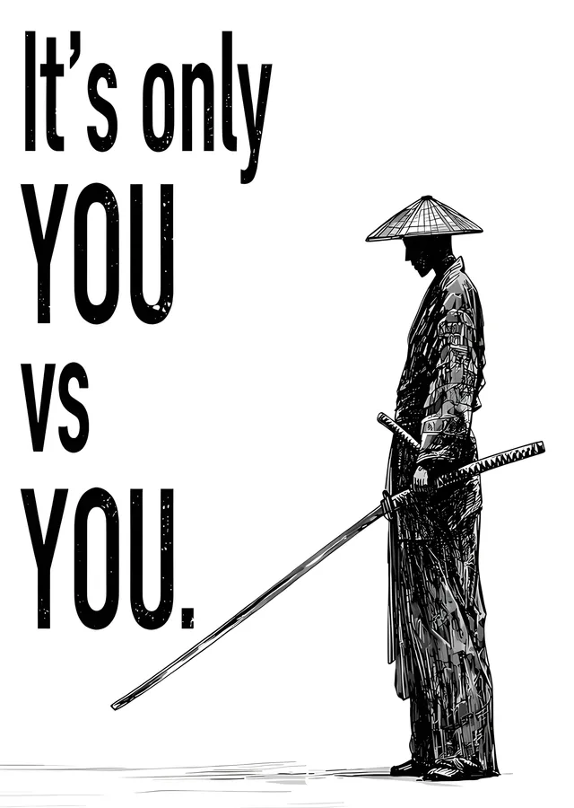 You vs You - Samuray metal tablo