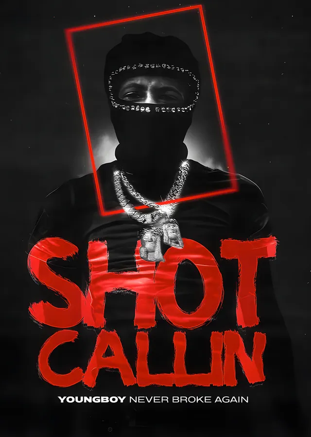 YoungBoy Never Broke Again - Shot Callin metal tablo