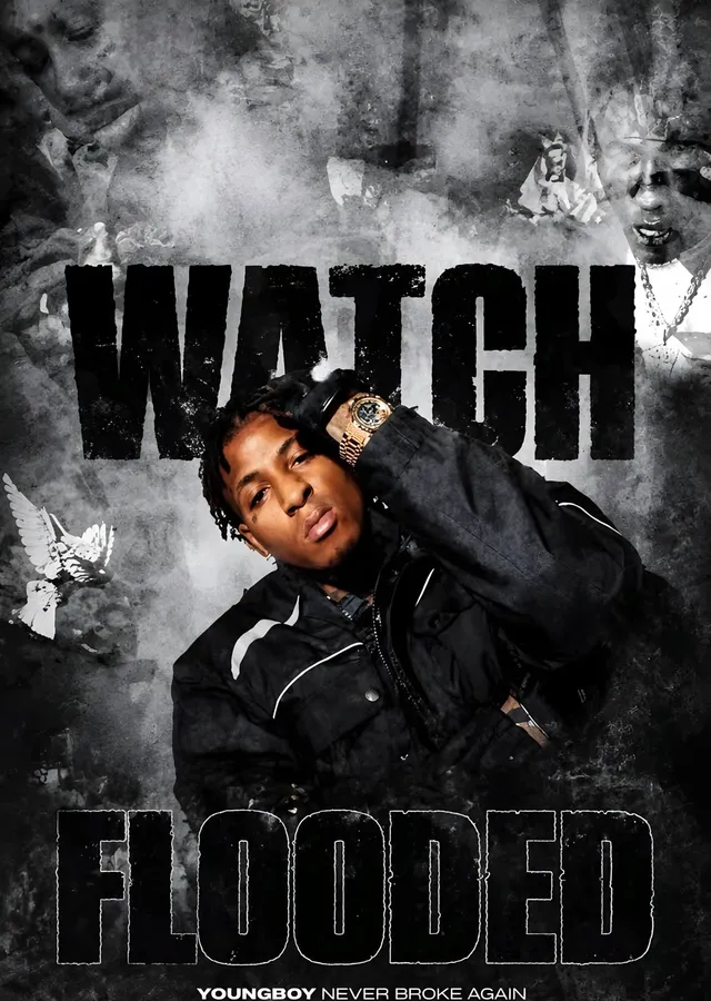YoungBoy Never Broke Again - Watch Flooded metal tablo
