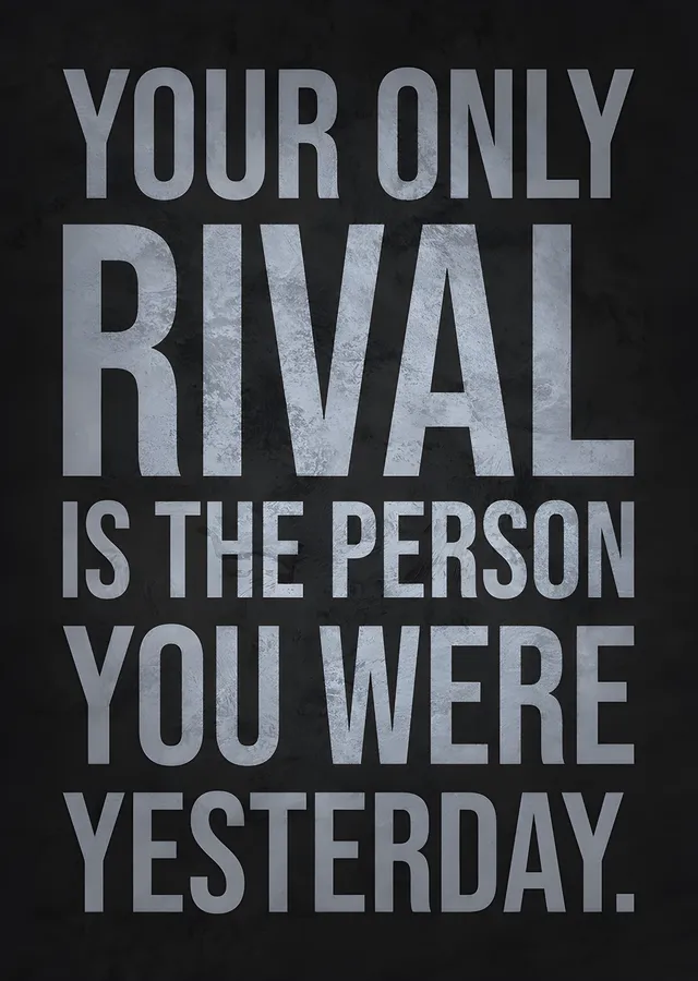 Your Only Rival - Motivasyon metal tablo