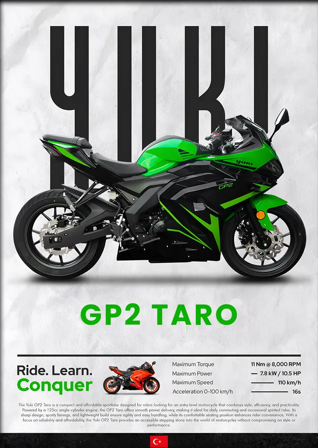 Yuki GP2 Taro Yeşil metal tablo