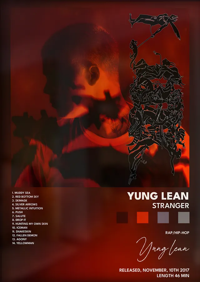 Yung Lean: Stranger metal tablo