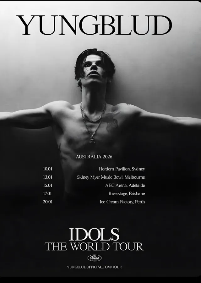 Yungblud - Idols Avustralya Turnesi metal tablo