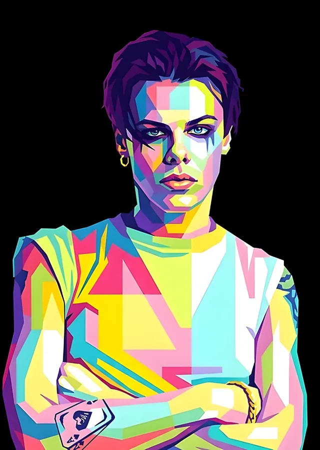 Yungblud - Pastel Mozaik metal tablo
