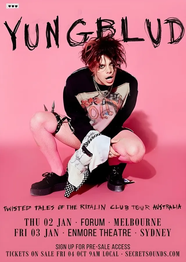 Yungblud - Ritalin Club Turnesi metal tablo