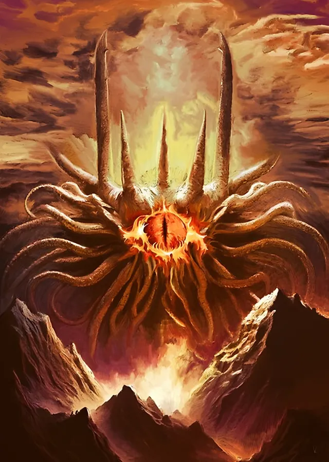 Yüzüklerin Efendisi - Sauron'un Gözü metal tablo