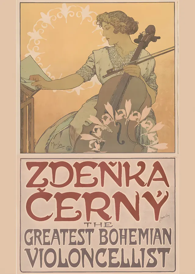 Zdeňka Černý - Alphonse Mucha metal tablo